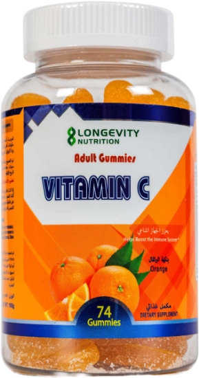 Picture of Longevity Adult Gummies Vit C Orange 74 Pcs